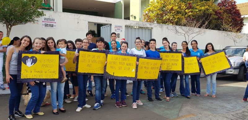 Setembro Amarelo: Secretaria de Saúde de Perdizes promove passeata sobre a prevenção ao suicídio e valorização da vida.