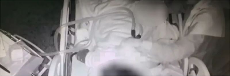 Segundo delegada, imagens mostram abuso sexual por parte de técnico de enfermagem — Foto: Polícia Civil/Divulgação