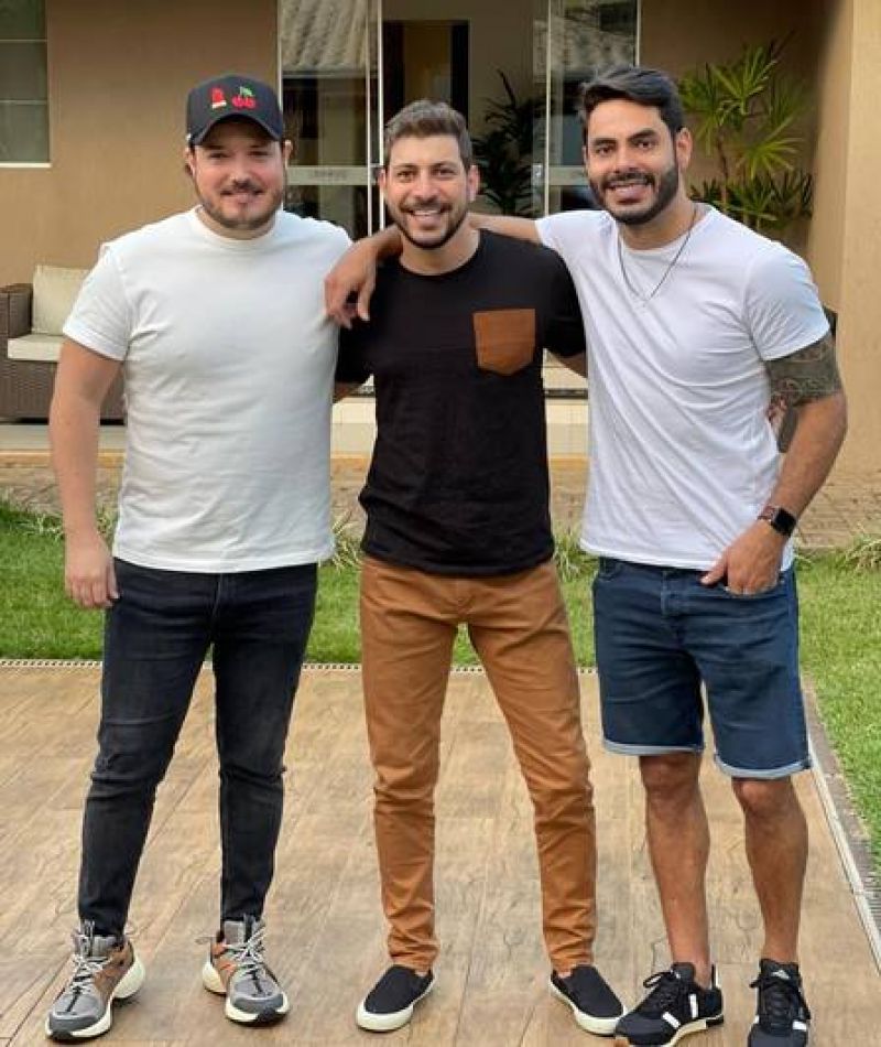 Israel, Caio e Rodolffo: “Trio de breganejo” Foto: Reprodução/Instagram