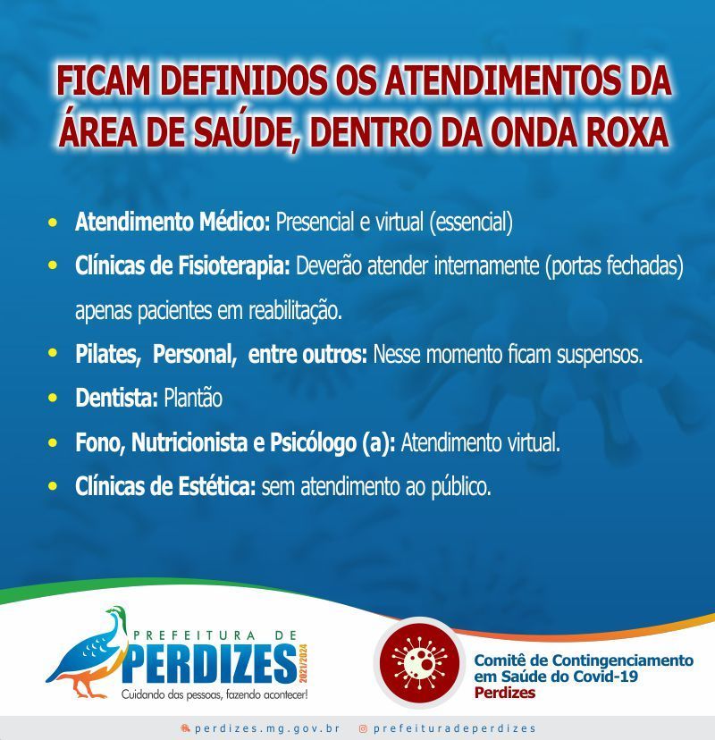 O GOVERNO DO ESTADO DECRETA ONDA ROXA EM PERDIZES E NOS MUNICÍPIOS DA REGIÃO TRIÂNGULO SU