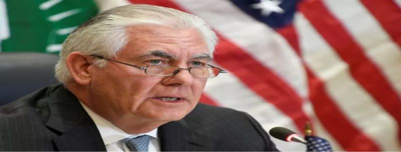 Secretário de Estado dos EUA, Rex Tillerson, durante entrevista coletiva em visita à Etiópia