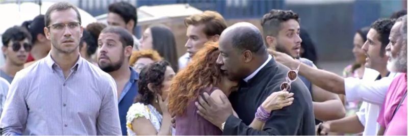 Guardiães se desesperam com revelação do segredo da fonte, em 'O Sétimo Guardião' — Foto: TV Globo