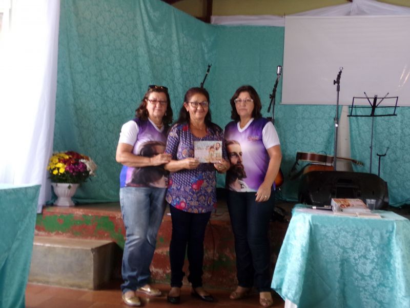 Sra. Ilma, representante da família de Sr. Clodomiro Vicente. 