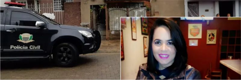Mulher foi morta a tiros dentro de casa em São Carlos — Foto: Rodrigo Facundes/EPTV