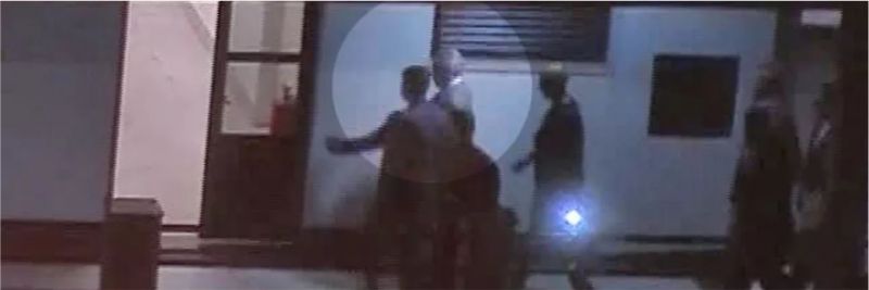 Michel Temer na chegada à Superintendência da PF no Rio — Foto: Reprodução/TV Globo