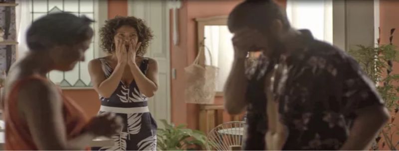 O jovem não aceita Luzia como mãe