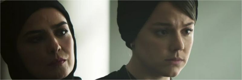 Dalila (Alice Wegmann) mente e diz que já se entregou a Jamil (Renato Góes) em 'Órfãos da Terra' — Foto: Reprodução/TV Globo
