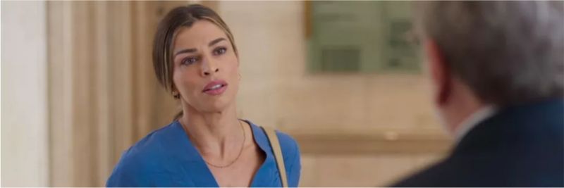 Paloma (Grazi Massafera) diz para Eric (Jonas Bloch) que tem seus sonhos e recusa o trabalho com ele — Foto: Globo