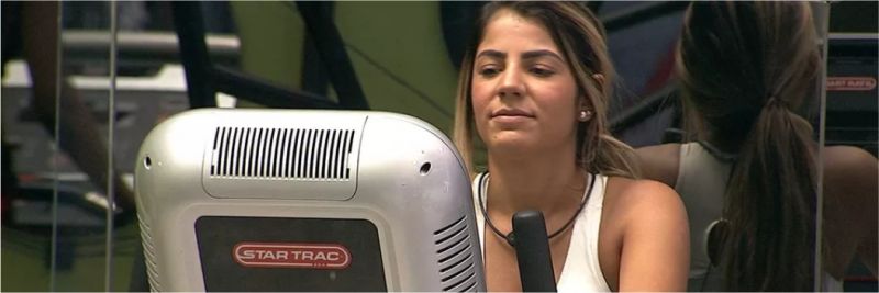 Hariany faz promessa caso volte do Paredão — Foto: TV Globo