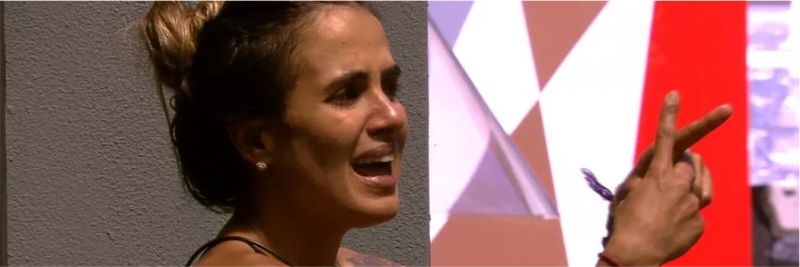 Carolina desabafa com Alan: 'Cheguei em uma fase no jogo que eu voto em qualquer um ali' — Foto: TV Globo