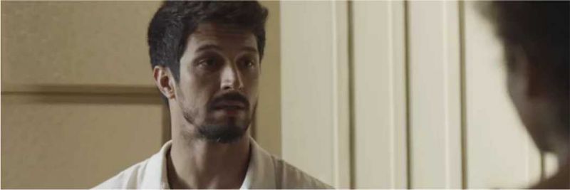 Marcos (Romulo Estrela) conta planos do cunhado de acusar Paloma — Foto: TV Globo