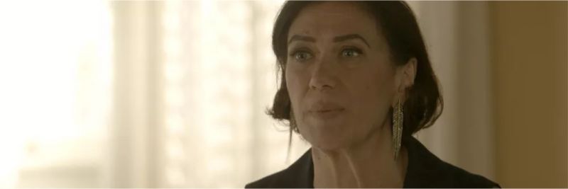 Valentina (Lilia Cabral) desconfia das intenções de Sampaio (Marcello Novaes), na novela 'O Sétimo Guardião' — Foto: TV Globo