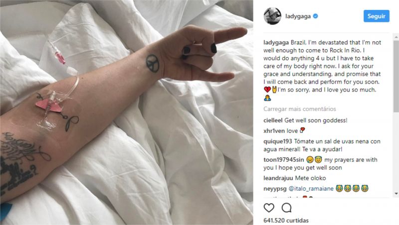 Lady Gaga cancela participação no Rock in Rio, e Maroon 5 substitui