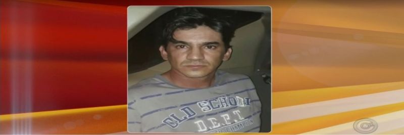 Jonathan Pereira do Prado estava foragido de penitenciária e confessou o latrocínio da jovem Kelly Cadamuro (Foto: Reprodução/TV TEM) 