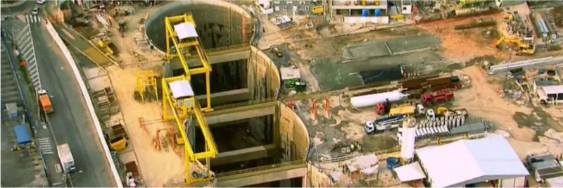 Obra da Linha 6-Laranja do Metrô de São Paulo — Foto: TV Globo/Reprodução