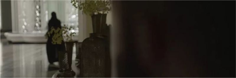 Fauze (Kaysar Dadour) vê uma das mulheres do sheik saindo do quarto de Hussein (Bruno Cabrerizo) e corre para falar com o chefe — Foto: TV Globo