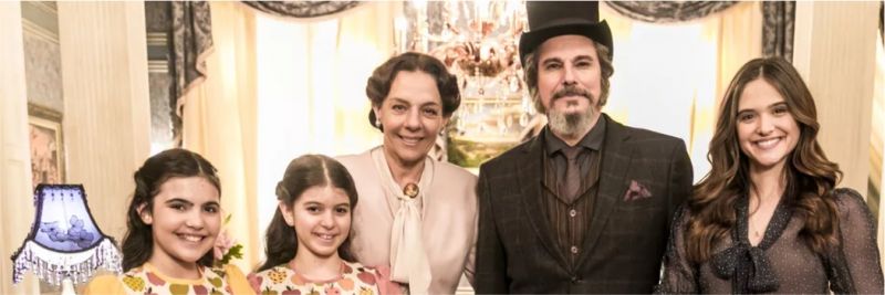 Família Sabino Machado, que encantou o público da novela das 7, 'O Tempo Não Para' 