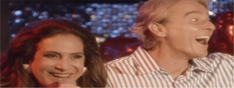Mercedes (Totia Meireles) e Quinzão (Alexandre Borges) brilham ao dançarem um tango — Foto: TV Globo